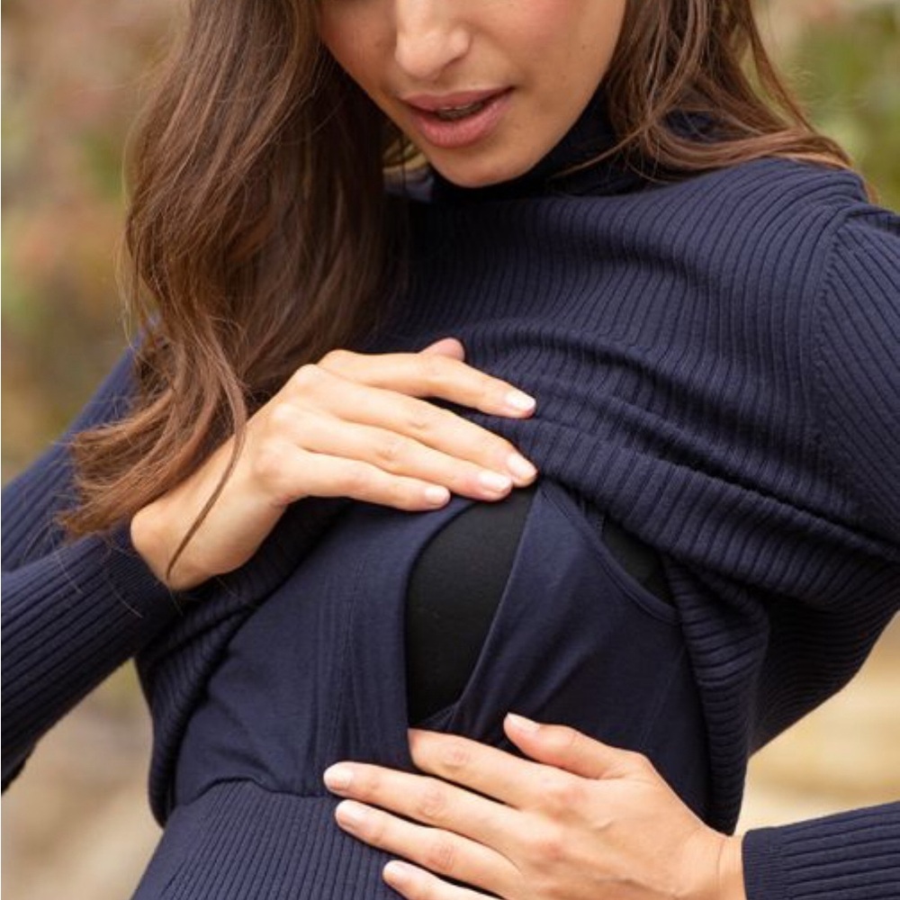 Seraphine maternity nursing sweater dress